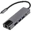 KD-3201B, KINGDA,Type C to HDMI + USB+lan with charging capability