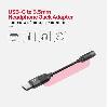 M1204A,UNITEK USB-C to 3.5mm Audio Adaptor, Black Color, With Hi-Fi/DAC